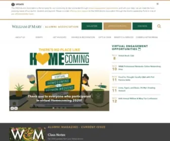 Wmalumni.com(William & Mary Alumni Association) Screenshot