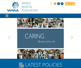 Wma.net(The World Medical Association) Screenshot