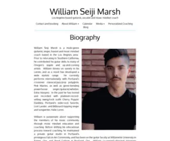 Wmarshmusic.com(William Seiji Marsh) Screenshot