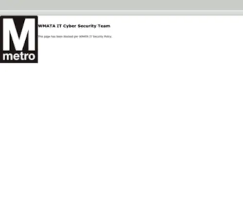 Wmata.com(Home) Screenshot