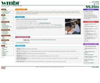 WMBR.org(WMBR 88.1 FM) Screenshot