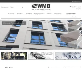 WMBshop.de(WMB beschäftigt sich mit der Herstellung von Fassaden) Screenshot