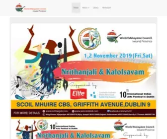 Wmcireland.com(World Malayalee Council Ireland Province) Screenshot