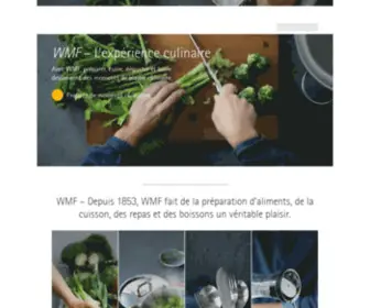 WMF.fr(Produits de cuisine artisanaux de haute qualité et fonctionnels) Screenshot