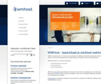 Wmhost.com(Webhotellit, palvelinhotellit, domainit) Screenshot