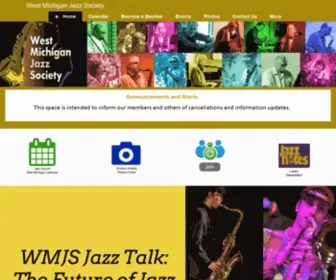 WmichJazz.org(The mission of the West Michigan Jazz Society) Screenshot