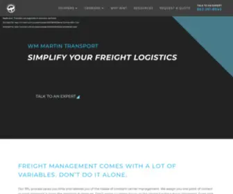 Wmmartin.com(Flatbed Freight Shipping That Exceeds Expectation) Screenshot