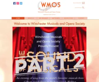 Wmos.org.uk(Winchester Musicals and Opera Society) Screenshot