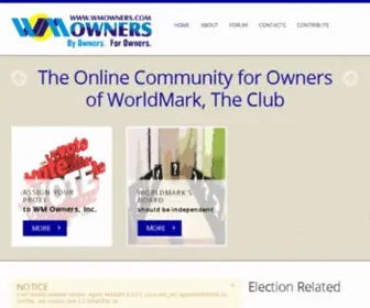 Wmowners.com(Front page) Screenshot