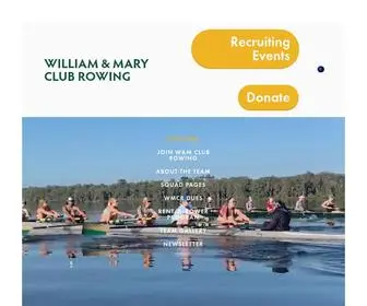 Wmrowing.org(William & Mary Club Rowing) Screenshot