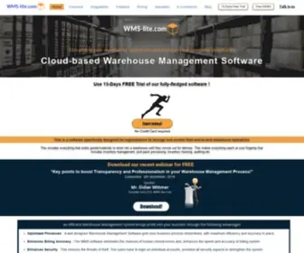 WMS-Lite.com(WMS-lite offers online warehouse management system software to control your inventory management) Screenshot