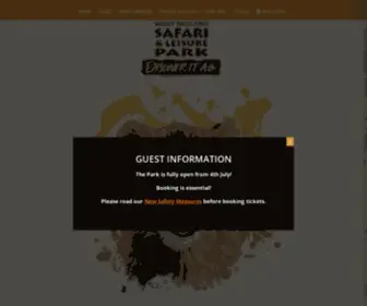 WMSP.co.uk(West Midland Safari Park) Screenshot