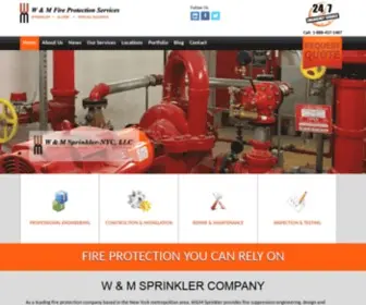 WMSprinkler.com(W&M Fire Protection) Screenshot