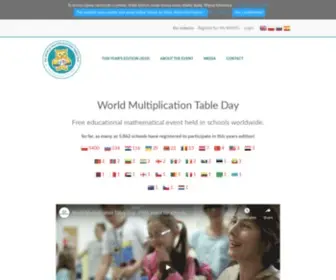 WMtday.org(World multiplication table day) Screenshot