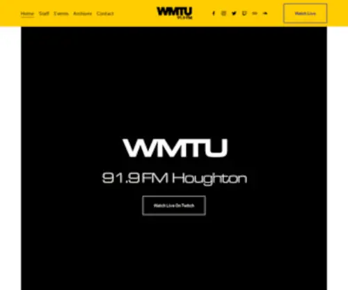 Wmtu.fm(WMTU 91.9 FM) Screenshot