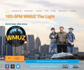 Wmuz.com(Detroit's Premiere Christian Radio Station) Screenshot