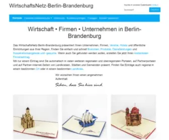 WN-Brandenburg.de(WirtschaftsNetz-Berlin-Brandenburg) Screenshot