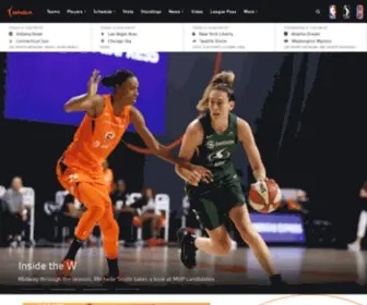 Wnba.com(Official Site of the WNBA) Screenshot
