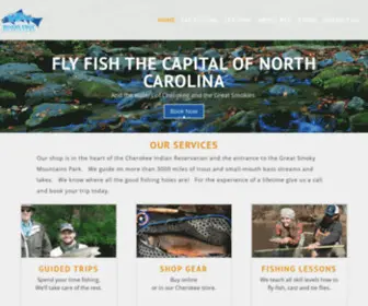 WNcfishing.com(Trout Fly Fishing Guides in Cherokee) Screenshot