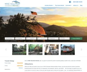 WNcmountainrentals.com(WNC Mountain Vacation Homes) Screenshot