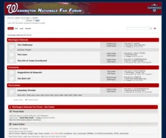 WNFF.net(Washington Nationals Fan Forum) Screenshot