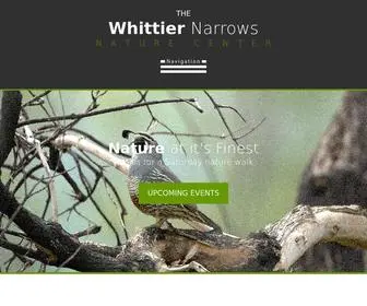 WNnca.org(Whittier Narrows Nature Center) Screenshot