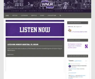 Wnursports.com(WNUR Sports) Screenshot