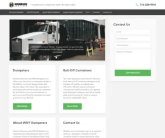 WNydumpster.com(WNY & Buffalo NY Dumpster Rental) Screenshot