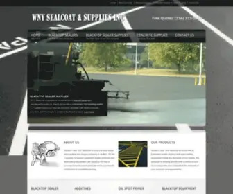 WNysealcoat.com(Western New York Sealcoat) Screenshot