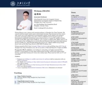 WNzhang.net(Weinan Zhang) Screenshot