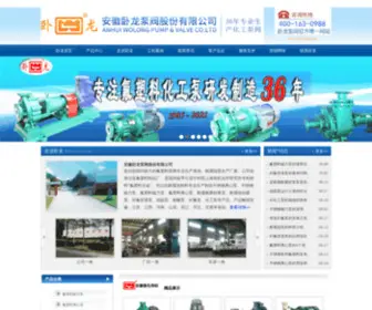 WO-Long.com(安徽卧龙泵阀有限责任公司) Screenshot