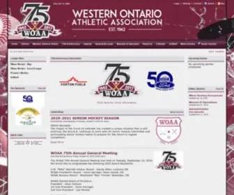 Woaa.on.ca(Western Ontario Athletic Association) Screenshot