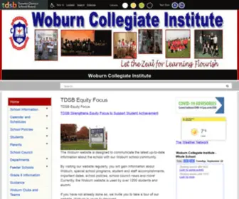 Woburnci.ca(Woburn Collegiate Institute) Screenshot