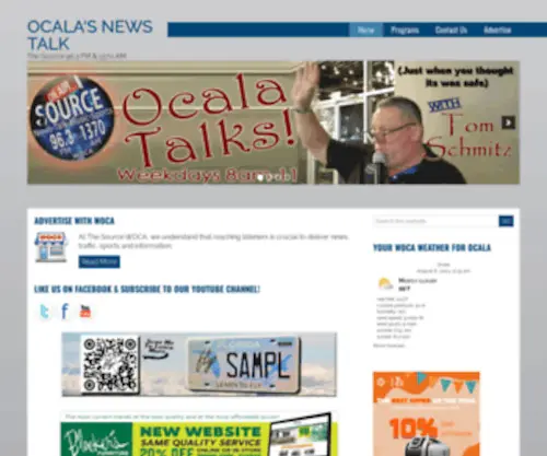 Woca.com(News Talk Radio in Ocala and The Villages) Screenshot