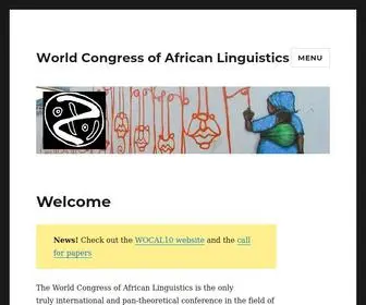 Wocal.net(World Congress of African Linguistics) Screenshot