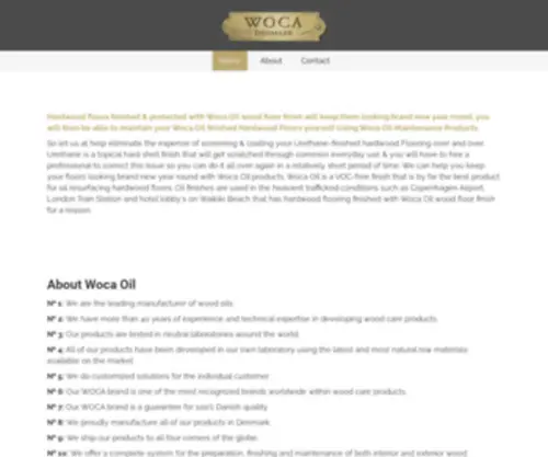 Wocaoil.com(Woca Oil) Screenshot