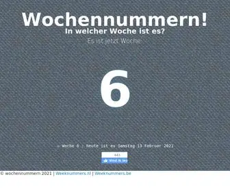 Wochennummern.de(Wochennummern 2023) Screenshot