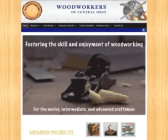 Wocoweb.org(Woodworkers of Central Ohio) Screenshot