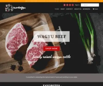 Wodagyu.com(Fresh Wagyu Beef Delivered To Your Doorstep) Screenshot