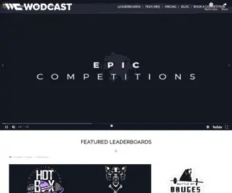 Wodcast.com(The world's leading scoring and leaderboard service for competitions) Screenshot