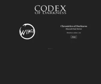 Wodcodex.com(Codex of Darkness) Screenshot