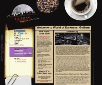 Wodgotham.com(World of Darkness Gotham) Screenshot