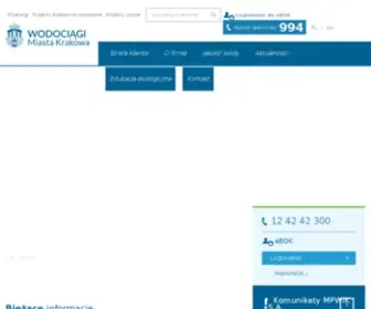 Wodociagi.krakow.pl(MPWiK S.A) Screenshot