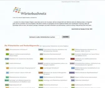 Woerterbuchnetz.de(Wörterbuchnetz) Screenshot