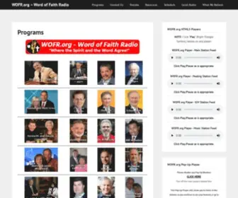 Wofr.org(Word of Faith Radio) Screenshot