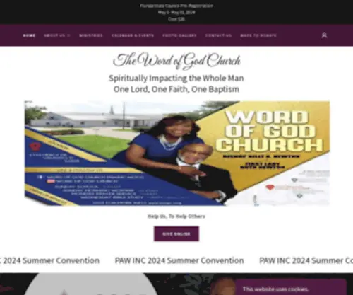 Wogc.org(Word of God Church) Screenshot