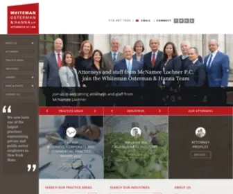 Woh.com(Whiteman Osterman & Hanna LLP) Screenshot