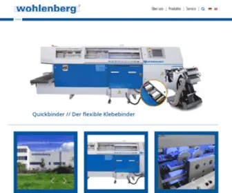 Wohlenberg.com(Wohlenberg Buchbindesysteme GmbH) Screenshot