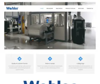 Wohler.ca(CREATING A LEADING GLOBAL BRAND OF ALUMINUM FOIL PRODUCTS) Screenshot