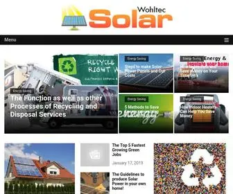 Wohltecsolar.com(Energy Blog) Screenshot